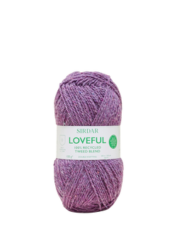 Sirdar Loveful Recyled Tweed DK Knitting Yarn, Heather