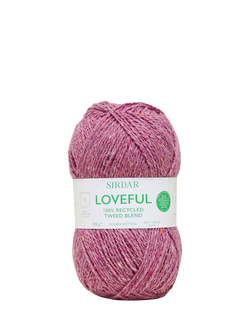 Sirdar Loveful Recyled Tweed DK Knitting Yarn, Rosewood