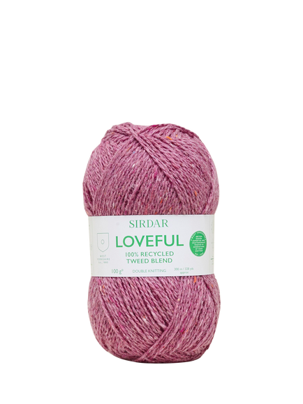 Sirdar Loveful Tweed DK Knitting Yarn, Rosewood