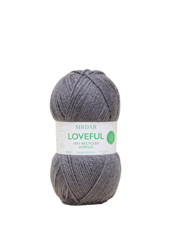 Sirdar Loveful Recyled Acrylic DK Knitting Yarn, Charcoal