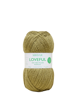 Sirdar Loveful Recyled Acrylic DK Knitting Yarn, Moss