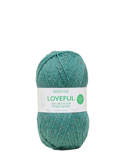 Sirdar Loveful Tweed DK Knitting Yarn, Pine