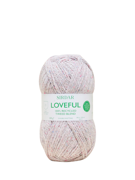 Sirdar Loveful Tweed DK Knitting Yarn, Silver