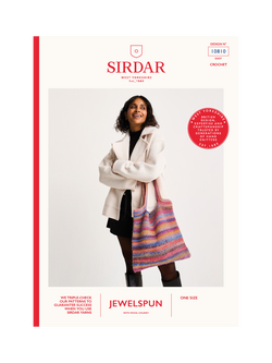 Sirdar Jewelspun Crystal Crochet Bag Knitting Pattern, Multi