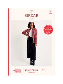 Sirdar Jewelspun Real Gem Jacket Knitting Pattern, 10803, Multi