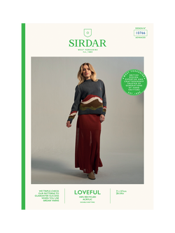 Sirdar Loveful Earthscape Sweater Knitting Pattern, 10766, Multi