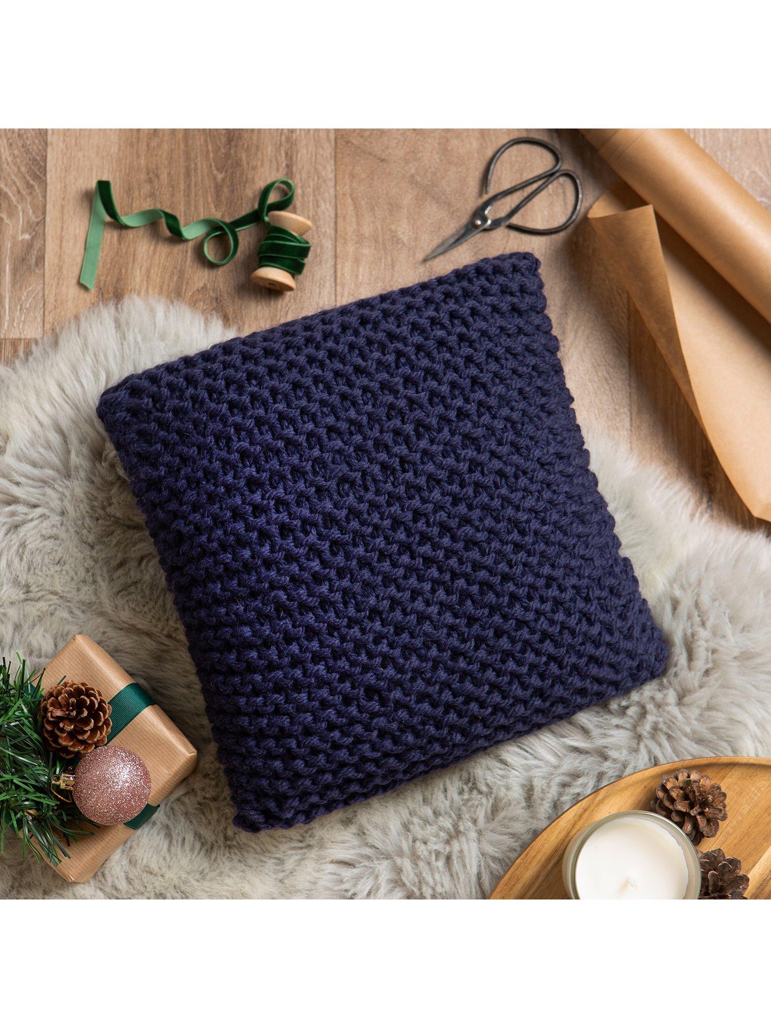 Wool Couture Garter Stitch Knitted Cushion Cover Kit