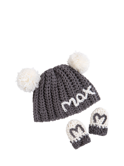 Wool Couture Baby Hat and Mitts Crochet Kit - view 2, Mono