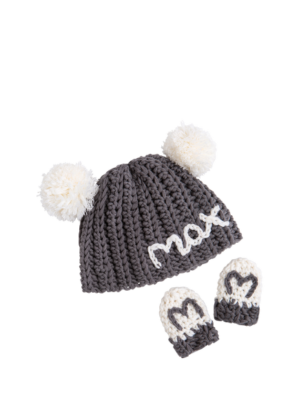 Wool Couture Baby Hat and Mitts Crochet Kit - view 2, Mono