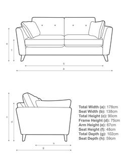 John Lewis Alfie Medium 2 Seater Sofa - view 2, 