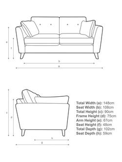 John Lewis Alfie Small 2 Seater Sofa - view 2, 