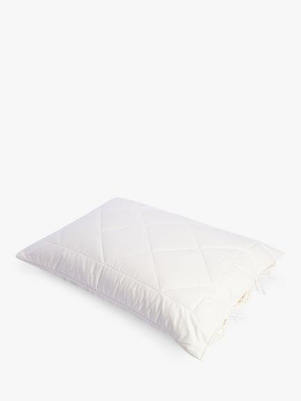 Piglet in Bed Merino Wool Pillow Protector, White, White