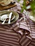 Piglet in Bed Linen Stripe Napkin Set, Plum Wine Amberley Stripe