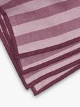 Piglet in Bed Linen Stripe Napkin Set, Plum Wine Amberley Stripe