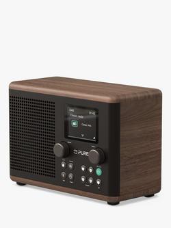 Pure Classic H4 DAB+/FM Bluetooth Radio - view 2, Black/Walnut