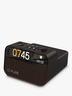 Pure Moment Charge DAB+/FM Bluetooth Radio with Wireless Charging, Coffee Black