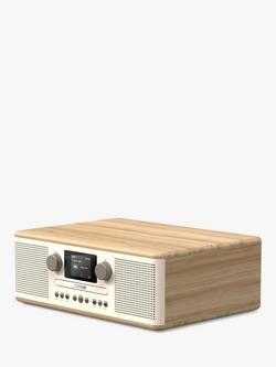 Pure Classic C-D6 DAB+/FM Bluetooth Stereo All-In-One Music System with Remote Control - view 2, Cream/Oak