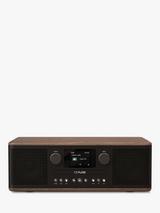 Pure Classic C-D6 DAB+/FM Bluetooth Stereo All-In-One Music System with Remote Control, Black/Walnut