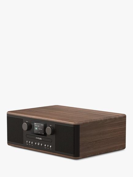 Pure Classic C-D6 DAB+/FM Bluetooth Stereo All-In-One Music System with Remote Control - view 2, Black/Walnut