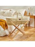 The Little Green Sheep Qulited Signature Moses Basket