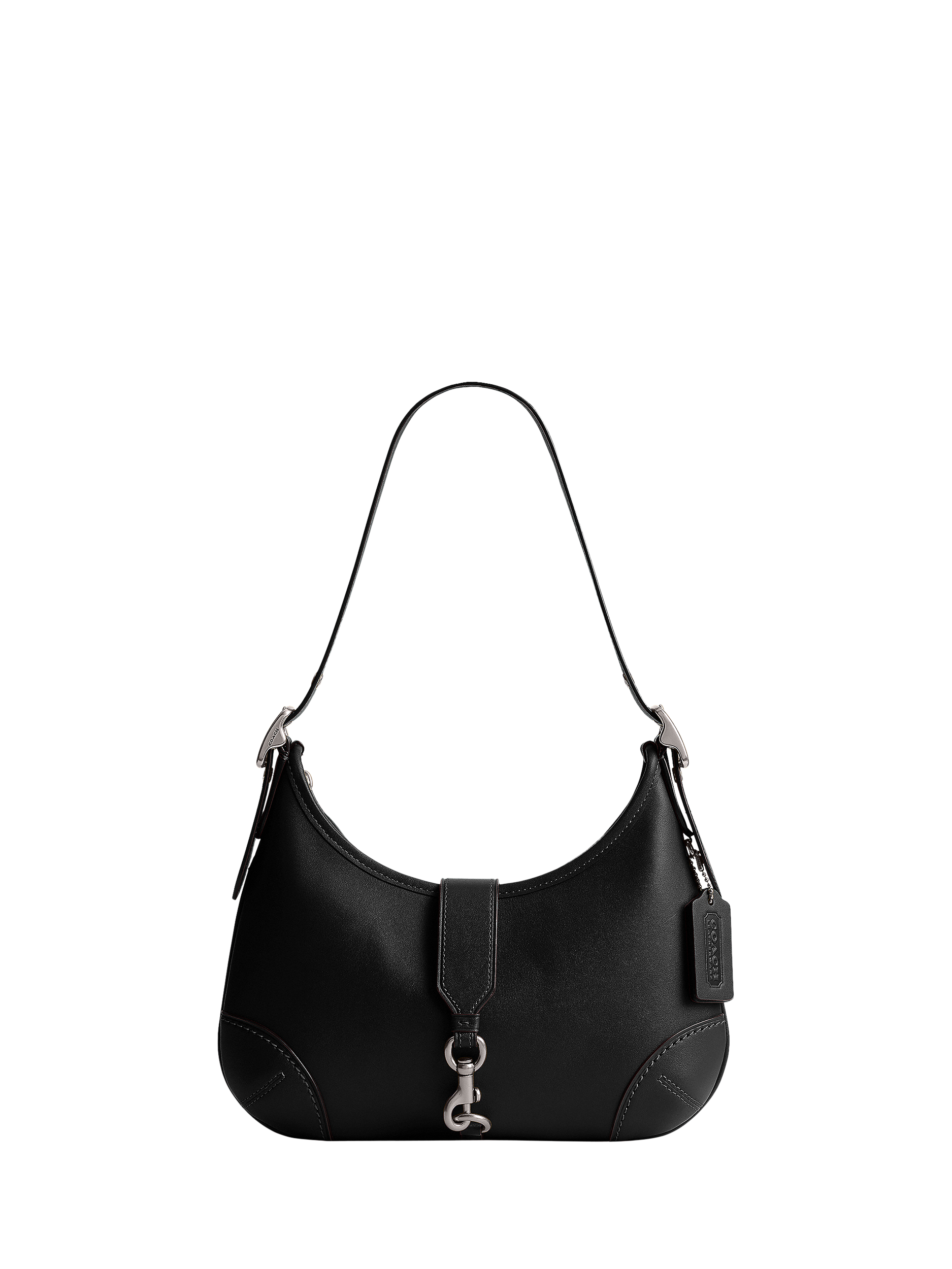 Coach Hamptons Leather Hobo Bag Black