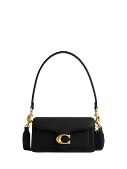Coach Tabby 20 Pebbled Leather Shoulder Bag, Black