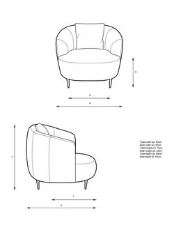 John Lewis Lozenge Armchair - view 2, 
