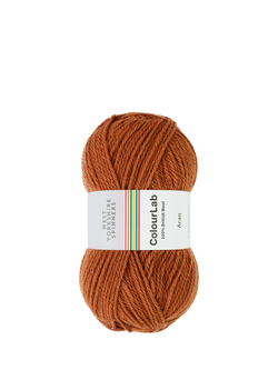 West Yorkshire Spinners ColourLab Aran Knitting Yarn, 100g, Rust Orange 1214