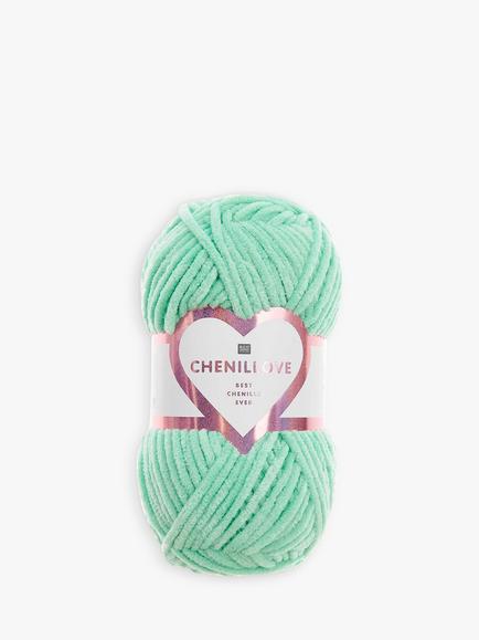 Rico Design Creative Chenillove Knitting Yarn, 50g, Aquamarine