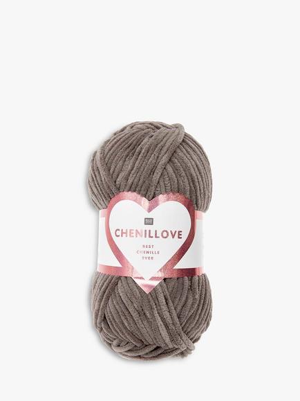 Rico Design Creative Chenillove Knitting Yarn, 50g, Brown
