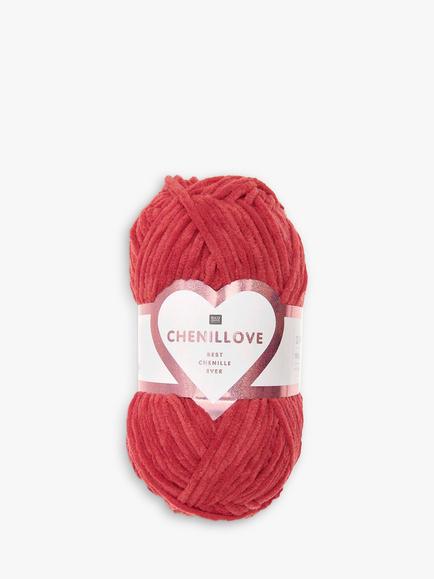 Rico Design Creative Chenillove Knitting Yarn, 50g, Red