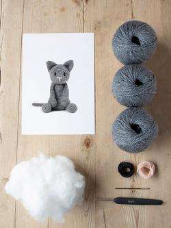 TOFT Alex the Cat Crochet Kit - view 2, Shale