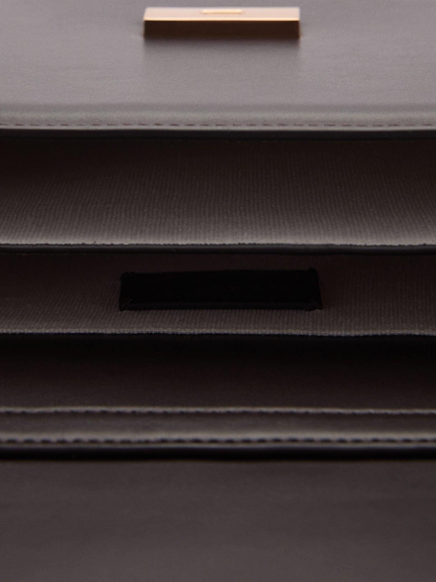 Product image 4 of 4, which shows Mango Amber Faux Leather Bag, Dark Brown