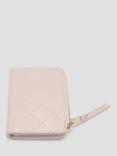 Mango Diana Diamond Stitch Zip Purse, Cream