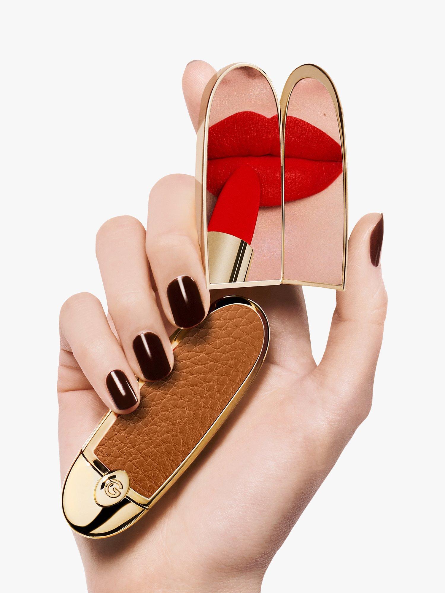 Product image 4 of 8, which shows Guerlain Rouge G The Double Mirror Jewel Case, Le Camel
