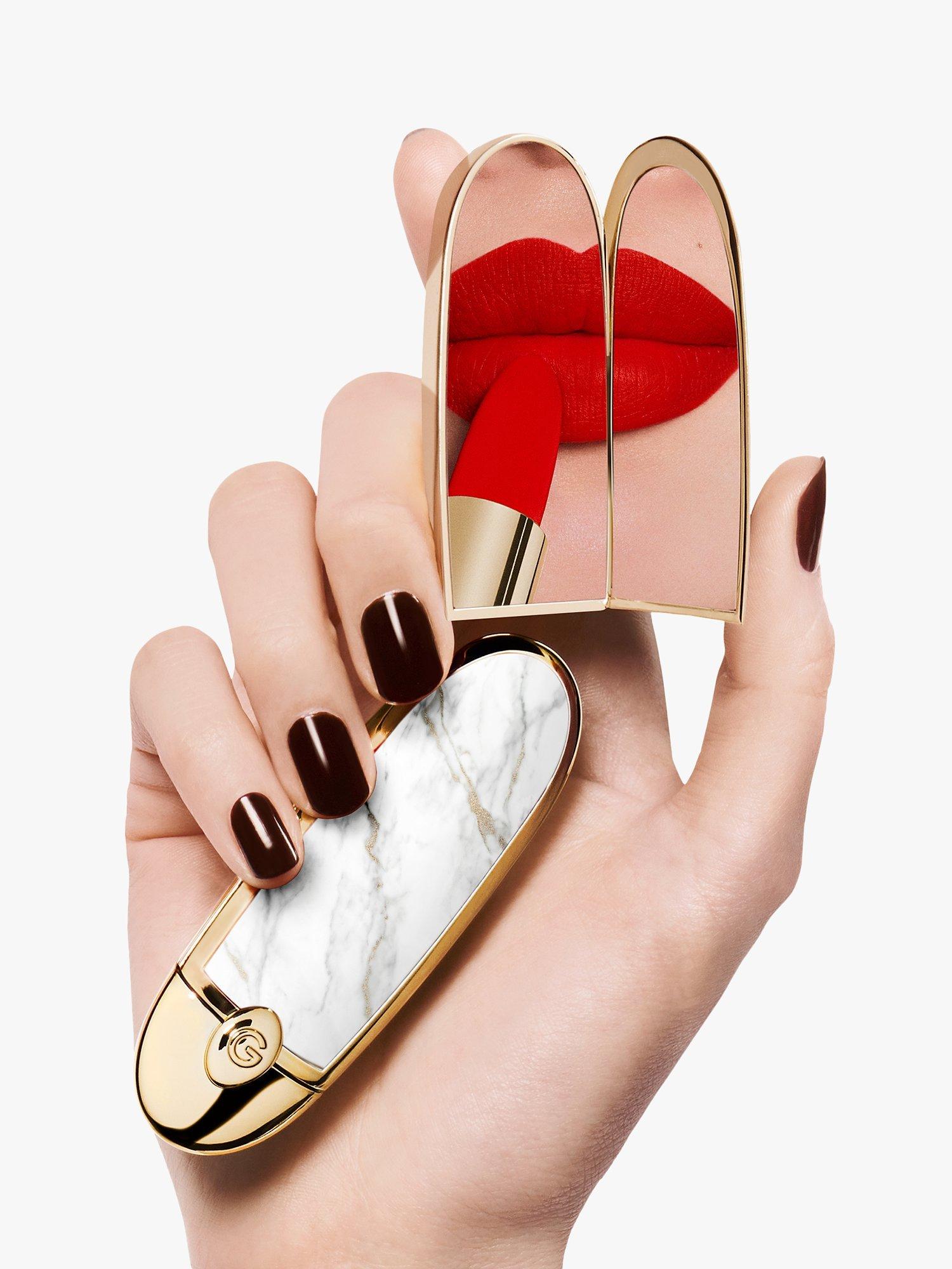 Product image 4 of 8, which shows Guerlain Rouge G The Double Mirror Jewel Case, Le Marbre