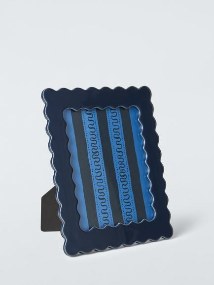 John Lewis Archive Wave Ceramic Photo Frame, 5 x 7" (13 x 18cm), Blue