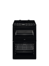 AEG CCX6740ACB Freestanding Ceramic Hob Electric Cooker, Black