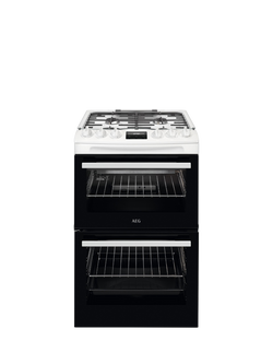 AEG CGX1130ACW Freestanding Gas Cooker, White, White