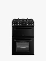 Belling Farmhouse Dual Fuel Cooker, Black