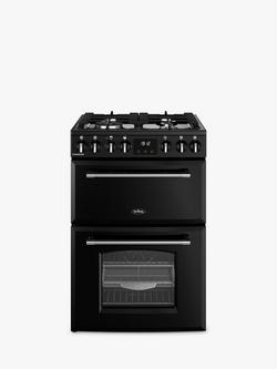 Belling Farmhouse Dual Fuel Cooker, Black