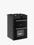 Belling Farmhouse Electric Dual Fuel Cooker, Black