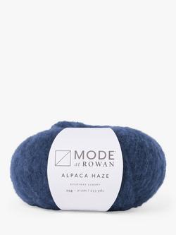 MODE at Rowan Alpaca Haze Knitting Yarn, 25g, Navy
