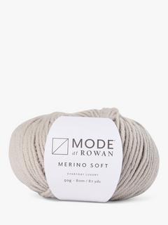 MODE at Rowan Merino Soft Knitting Yarn, 50g, Clay