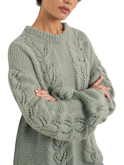MODE at Rowan Denes Sweater Knitting Pattern - view 2, Multi