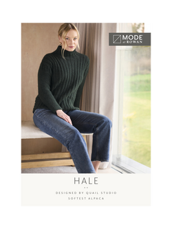 MODE at Rowan Hale High Neck Sweater Knitting Pattern, Multi