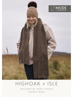MODE at Rowan Highoak and Isle Scarf and Hat Knitting Pattern, Multi