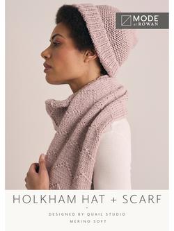 MODE at Rowan Holkham Scarf and Hat Knitting Pattern, Multi