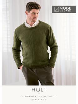 MODE at Rowan Holt Men's Sweater Knitting Pattern, Multi