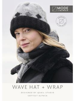 MODE at Rowan Wave Wrap and Hat Knitting Pattern, Multi